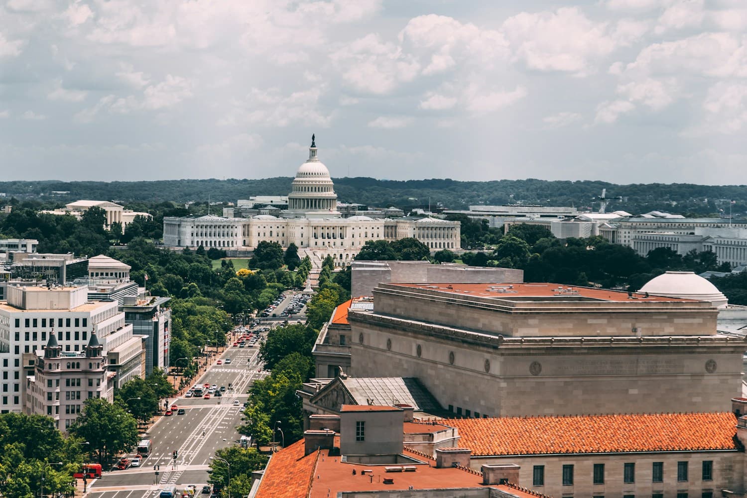 Government building representing public services and civic technology