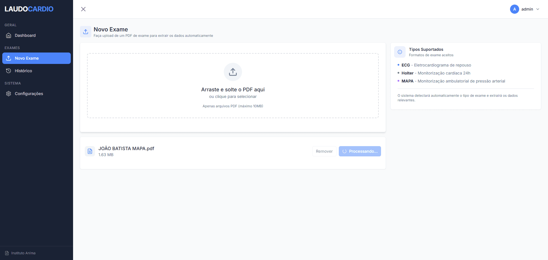 LaudoCardio - Cardiology Report System — 3