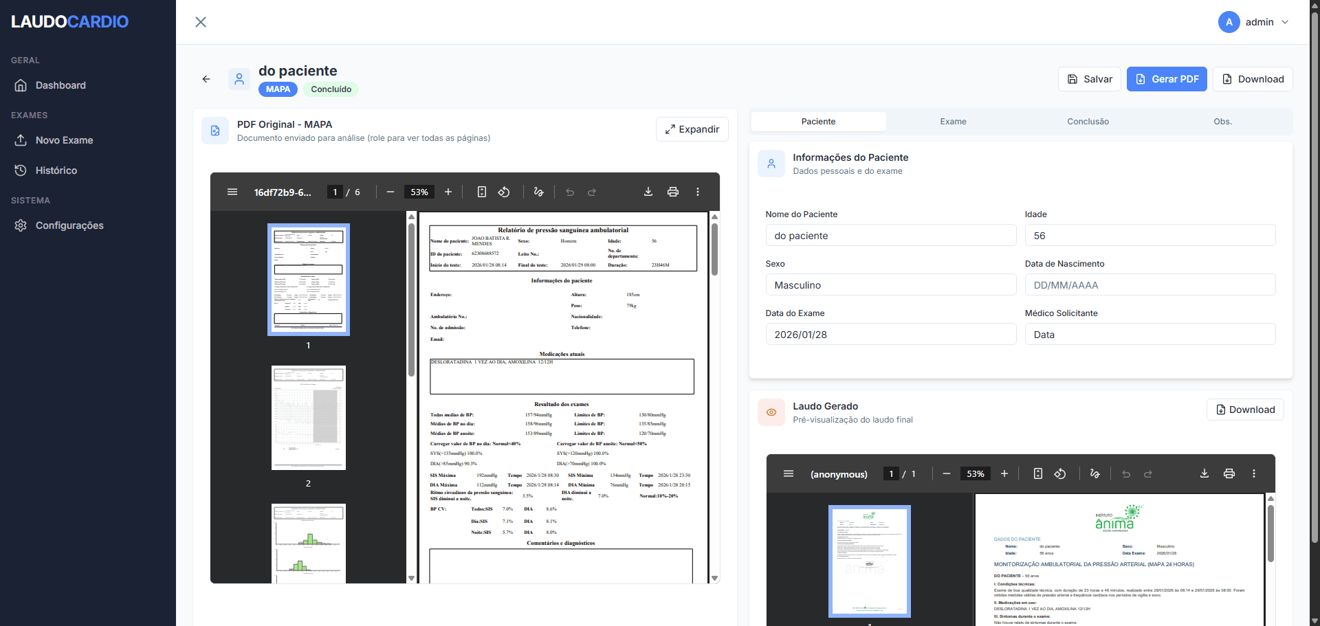 LaudoCardio - Cardiology Report System — 4