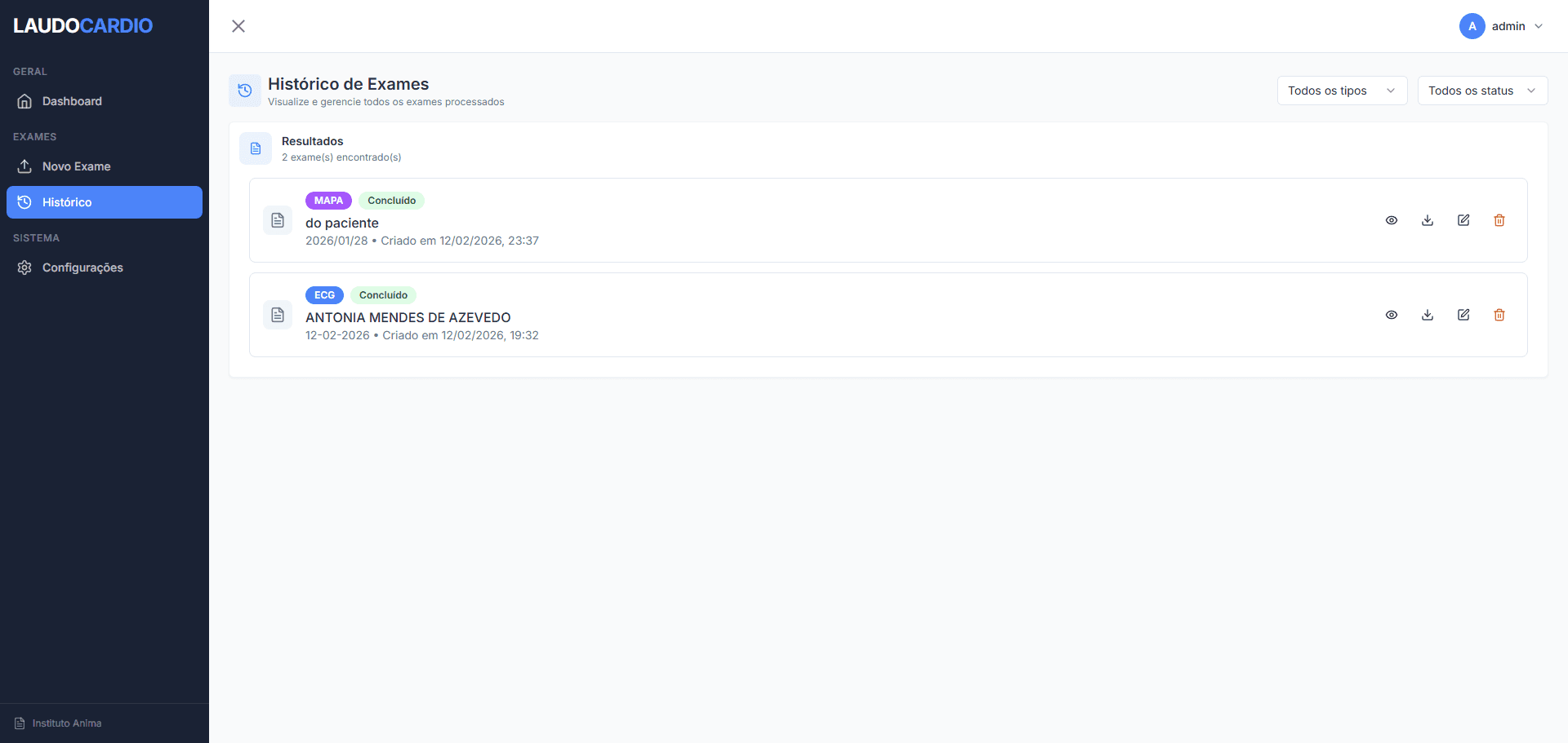 LaudoCardio - Cardiology Report System — 5