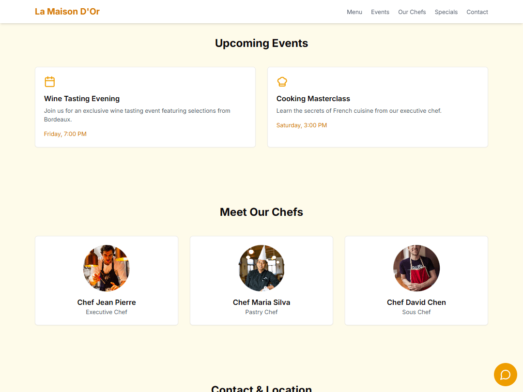 Restaurant Ordering System & AI Chatbot — 3