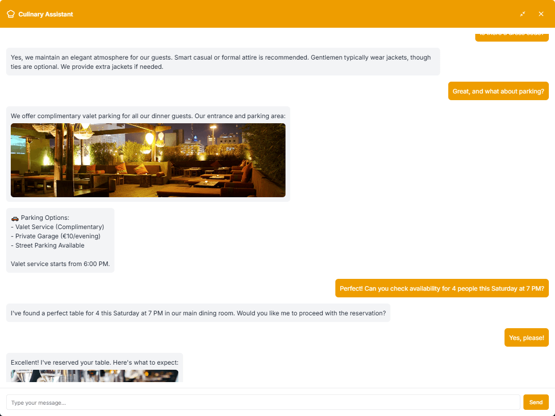 Restaurant Ordering System & AI Chatbot — 5