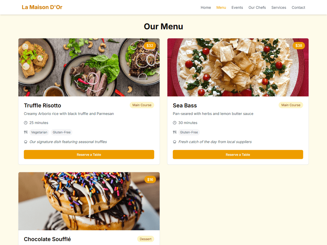 Restaurant Ordering System & AI Chatbot — 7